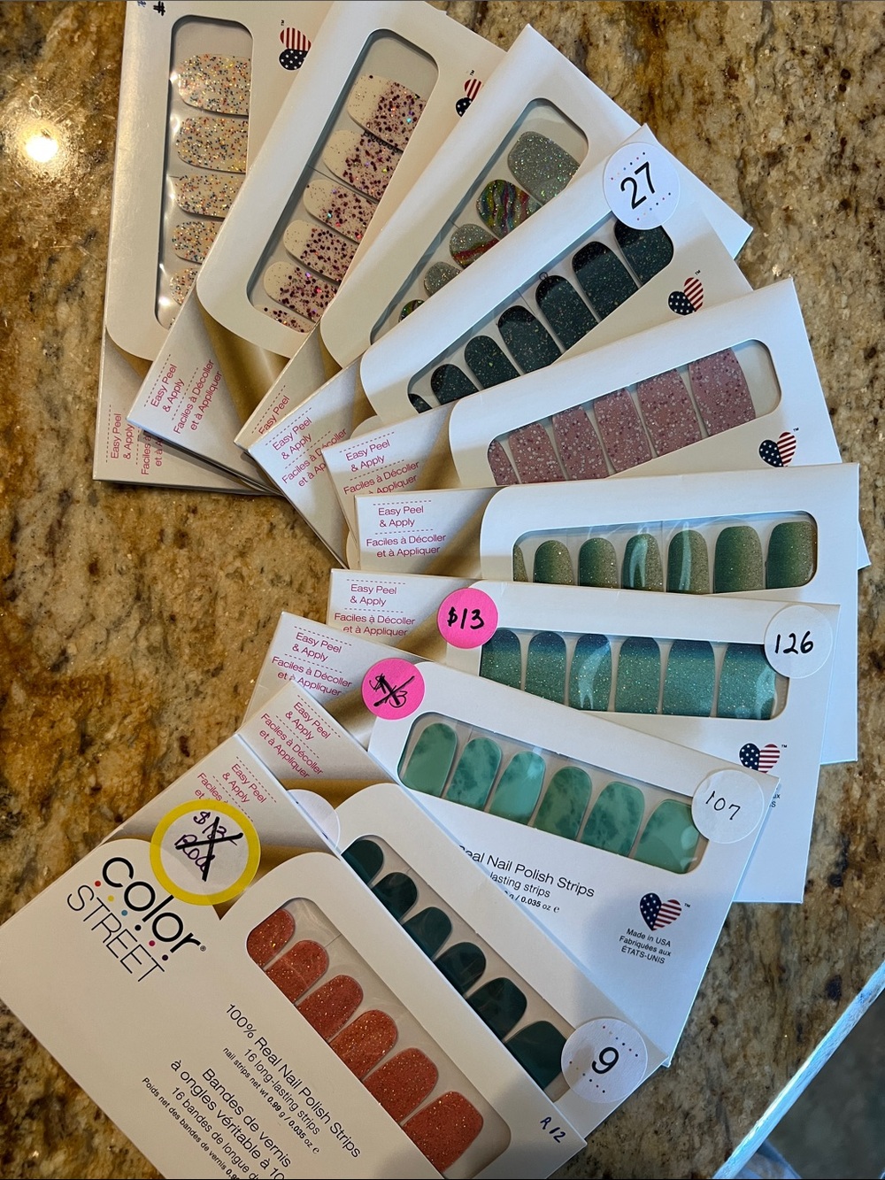 Lot - 190 sets of Color Street Nail Strips - Picture 9 of 16